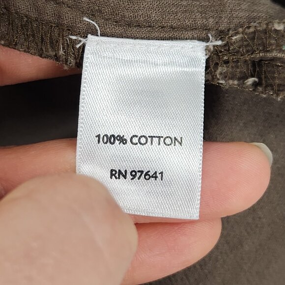 J Jill Shirt Womens Extra Large Brown Lightweight Corduroy Button Up Tunic - Picture 8 of 11